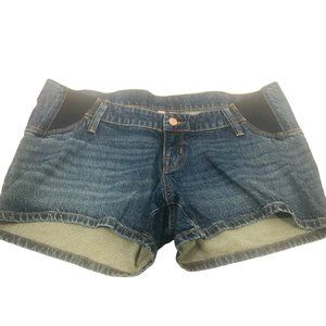 Isabel Maternity By Ingrid And Isabel Women's Size 6 Side Panel Blue Jean Short